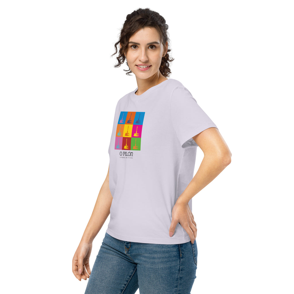 Camiseta de Algodón Orgánico para Muller "O Pilón Pop Art" | Icona pop en Trives